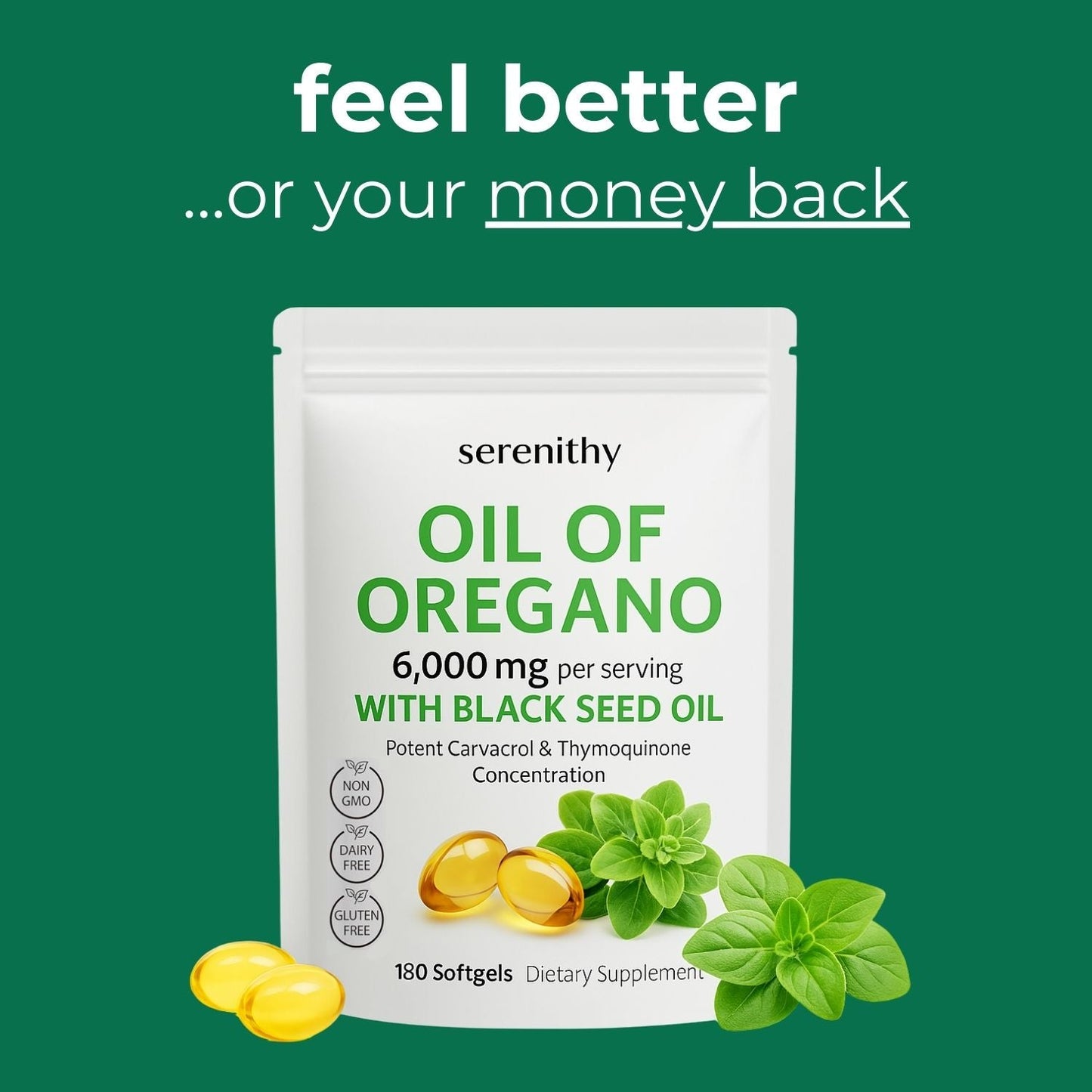 Oil Of Oregano with Black Seed Oil